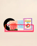 Porte-photos mural en acrylique rose