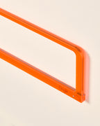 Porte-photos mural en acrylique orange